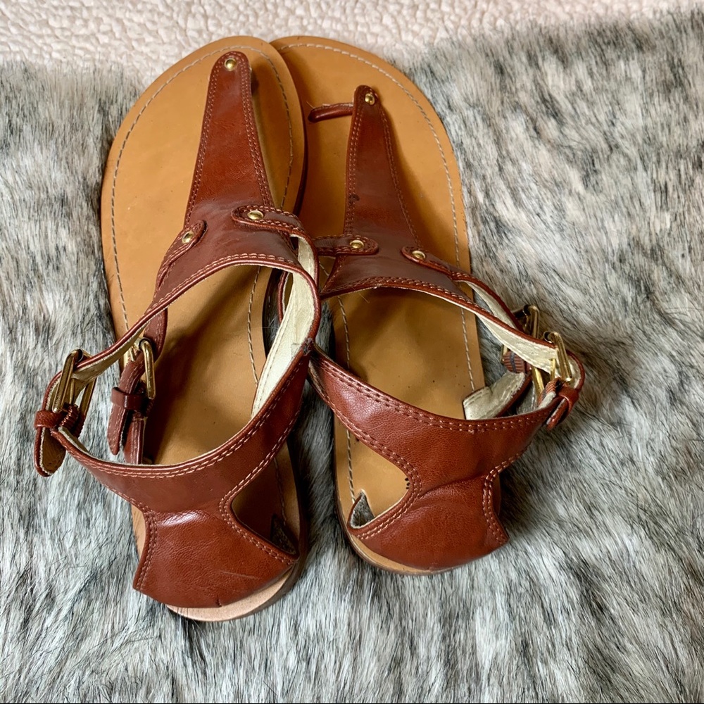 Mossimo | Cognac Strappy Thong Sandals - Picture 8 of 8